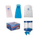 Emesis Bag with Hand Protection White